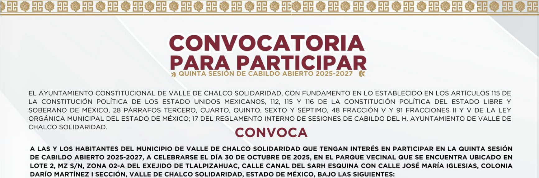 QUINTA SESION DE CABILDO ABIERTO 2025