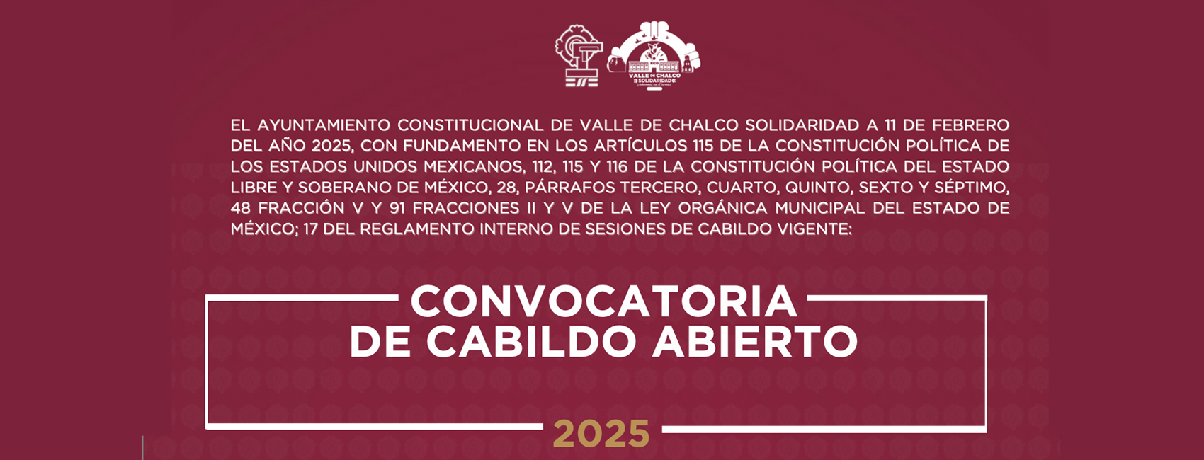 CONVOCATORIA DE CABILDO ABIERTO